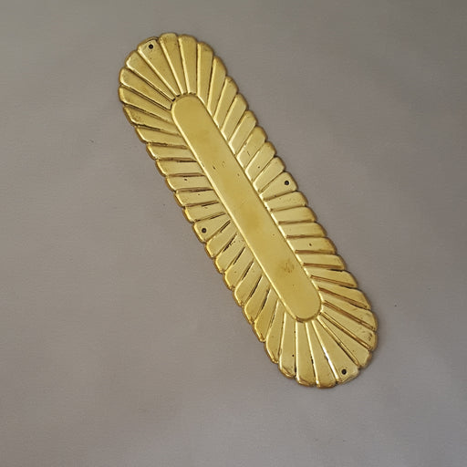 Art Deco Brass Finger Plate