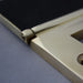 Solid Brass Traditional Victorian Letterbox with Clapper & Tidy Draught Excluder