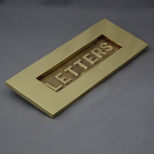 Victorian Brass 'Letters' Letterbox