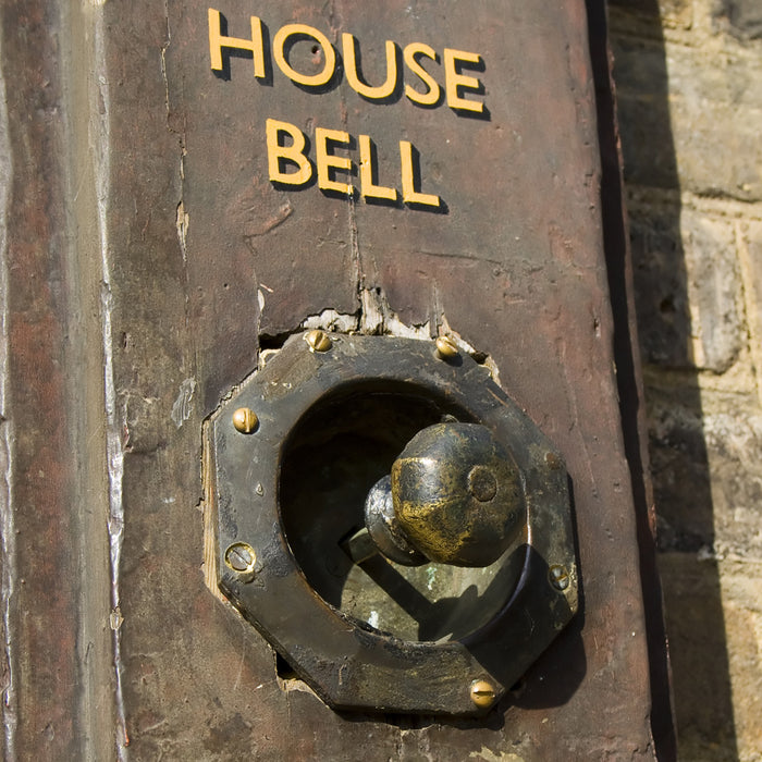 Fitting an Antique Front Door Bell Pull and Bell