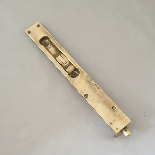 1920s 12'' Recessed Antique Door Bolt