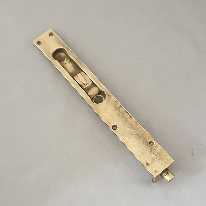 1920s 12'' Recessed Antique Door Bolt