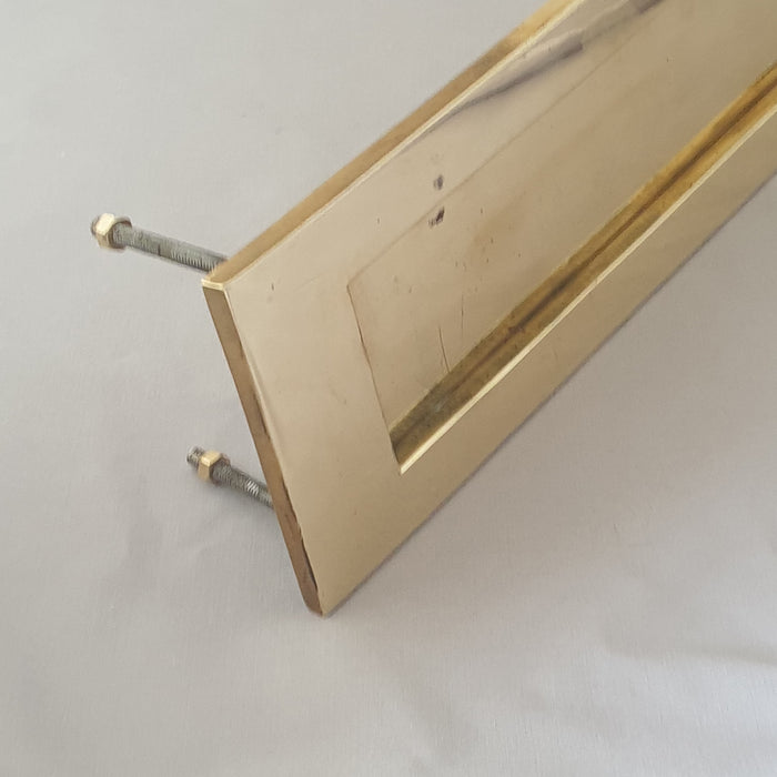 16'' Large Brass 1900s Letterbox