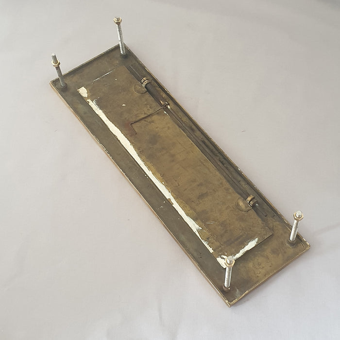 Cast Brass 16'' Large 1900s Letterbox