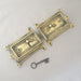 1800s Double Door Rim Lock & Dummy Keep