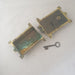 1800s Solid Brass Antique Double Door Rim Lock & Dummy Keep