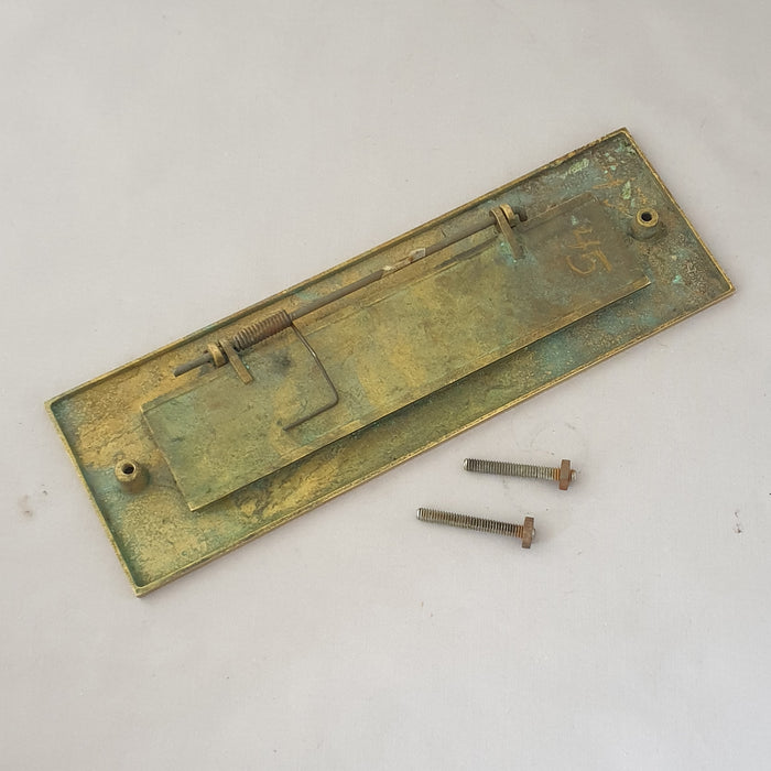 1900s 12'' Solid Brass Letterbox