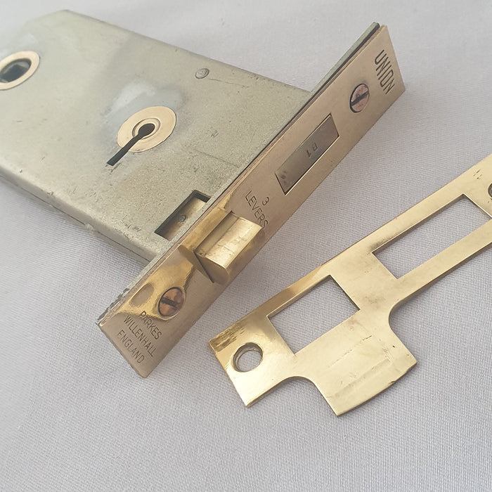 Antique 1900s 5'' Backset  Union Mortice Latch