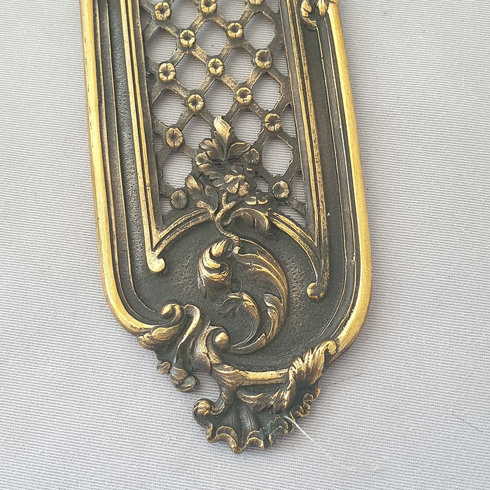 Antique 1920s Pierced Finger Plate