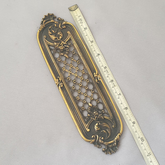 1920s Pierced Antique Finger Plate