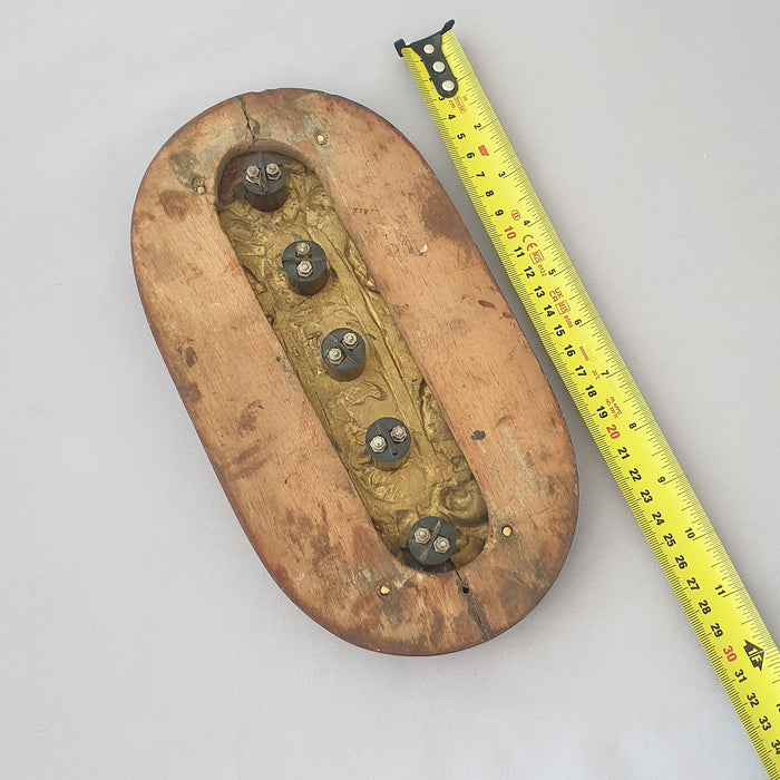 1920s 5 Way Bell Push Panel