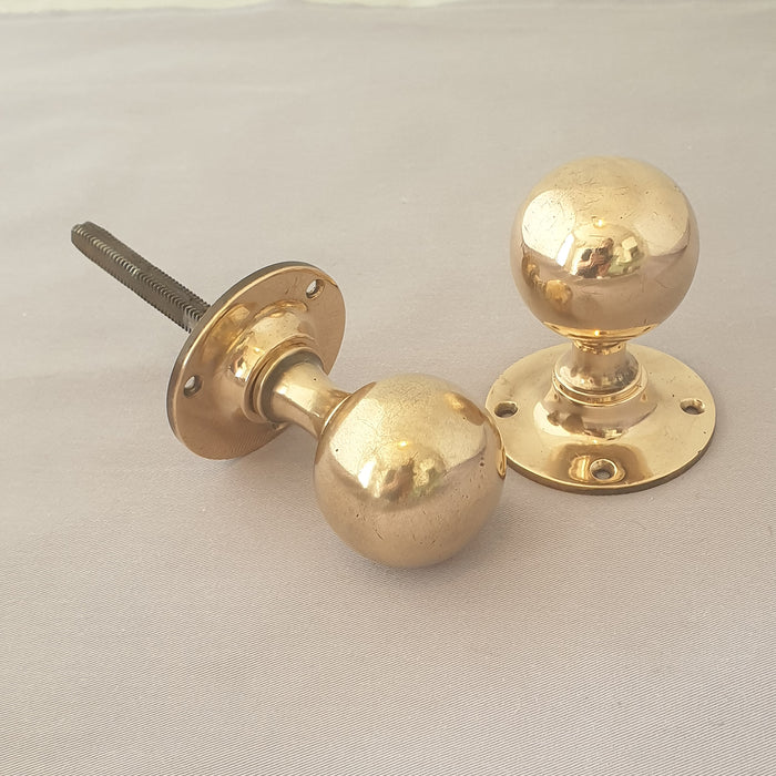 Early 1900s Antique Ball Door Knobs