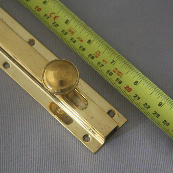 Early 1900s Antique Square Solid Brass Bolt