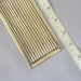Antique Early 1900s Cast Brass Reeded Finger Plates