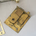 Edwardian Brass Antique Rim Latch & Handles