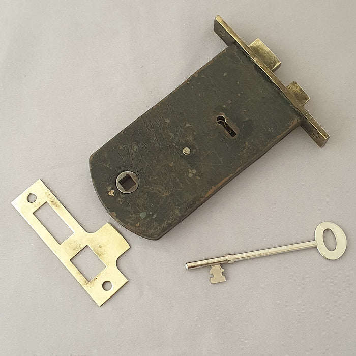 Edwardian 5'' Backset Antique Mortice Lock