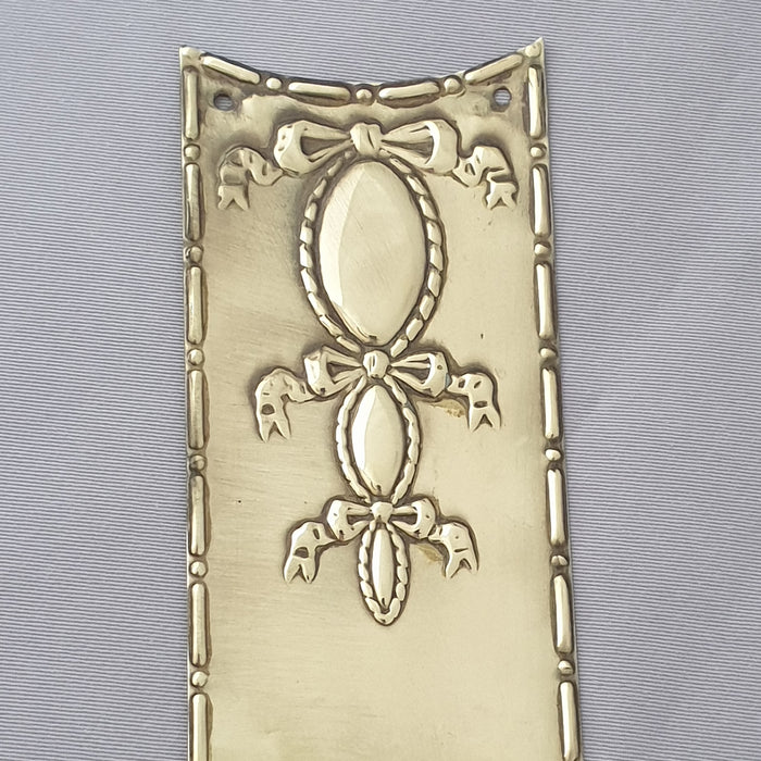 Antique Edwardian Brass Finger Plates