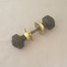 Edwardian Ebony Beehive Door Knobs