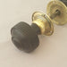 Antique Edwardian Ebony Beehive Door Knobs