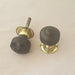 Edwardian Ebony Antique Beehive Door Knobs