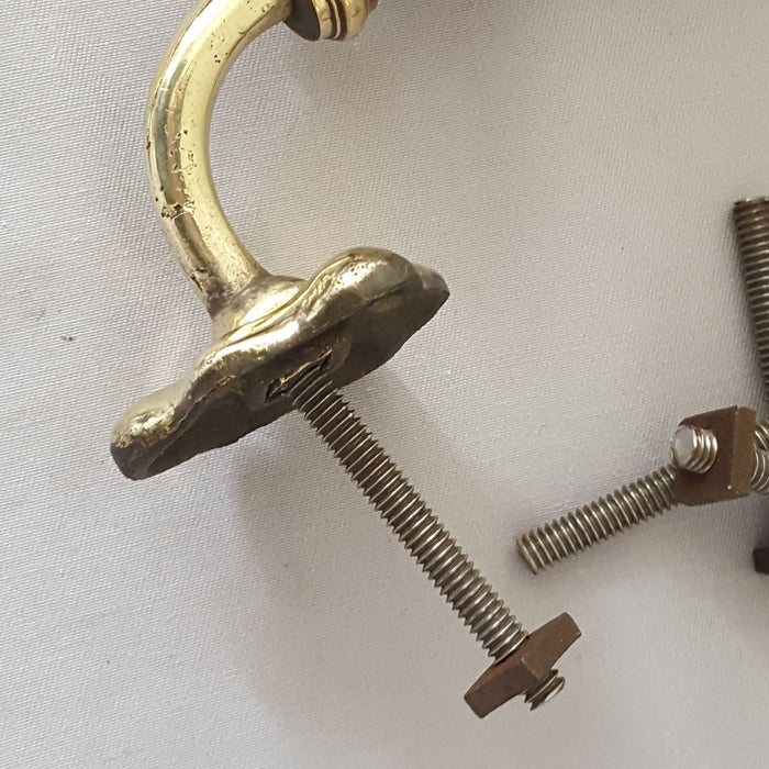 Edwardian Mahogany Antique Pull Door Handles