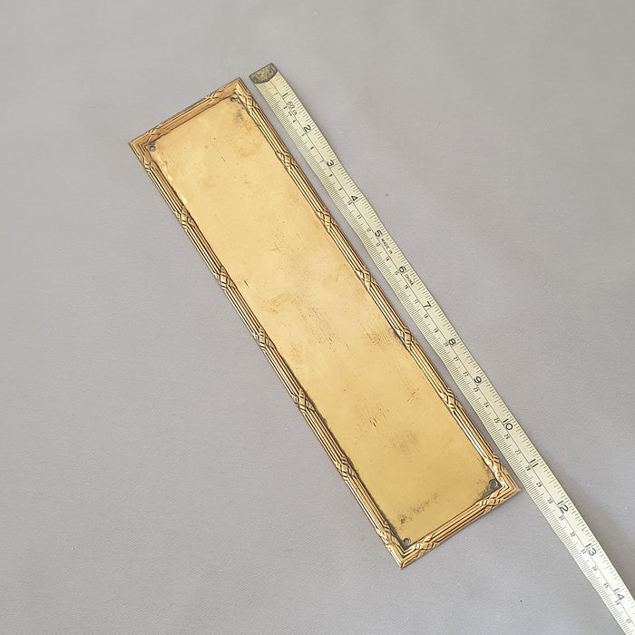 Edwardian Rope Twist Antique Finger Plate