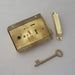 1920s Antique LH Flanged Brass Rim Lock