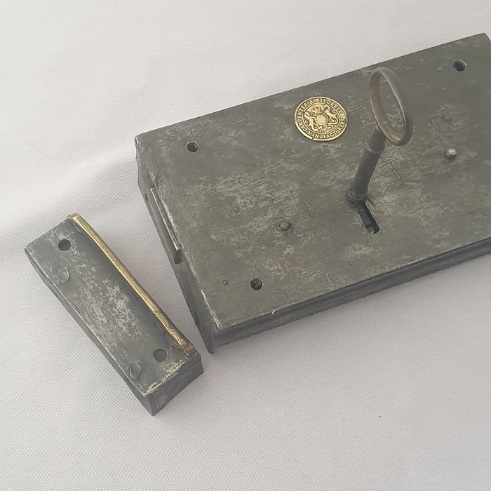 LH Mid Victorian Antique Dead Lock