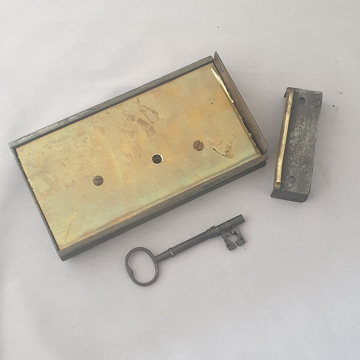 Wrought Iron LH Mid Victorian Antique Dead Lock