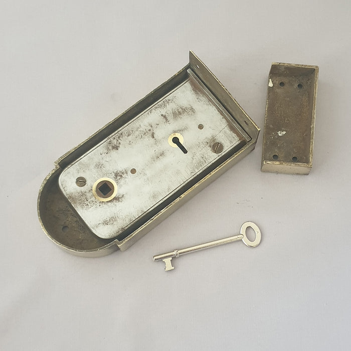 LH Dot n Dab Antique Edwardian Rim Lock