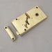 Antique LH Edwardian Brass Rim Lock