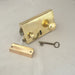 LH Brass Georgian Rim Lock & Knobs