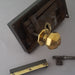 9'' Georgian Antique Rim Lock & Knobs