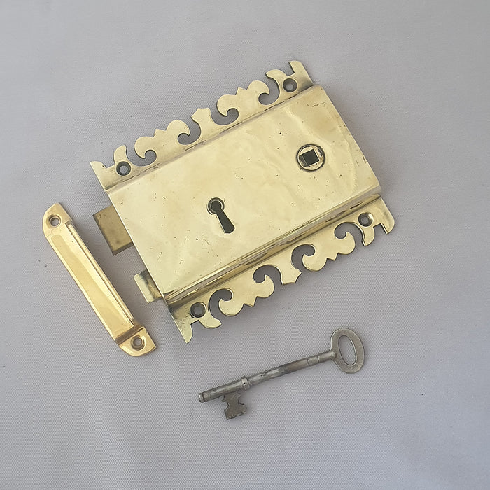 LH Edwardian Gothic Rim Lock