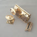 Antique RH Hobbs & Co Rim Lock & Knobs