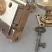 RH Hobbs & Co Brass Antique Rim Lock & Knobs