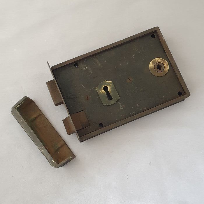 RH 8'' Victorian Antique Rim Lock