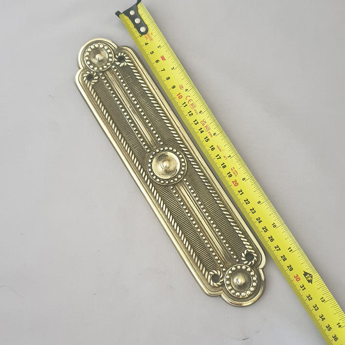 Early 1900s Cast Brass Antique Finger Plate