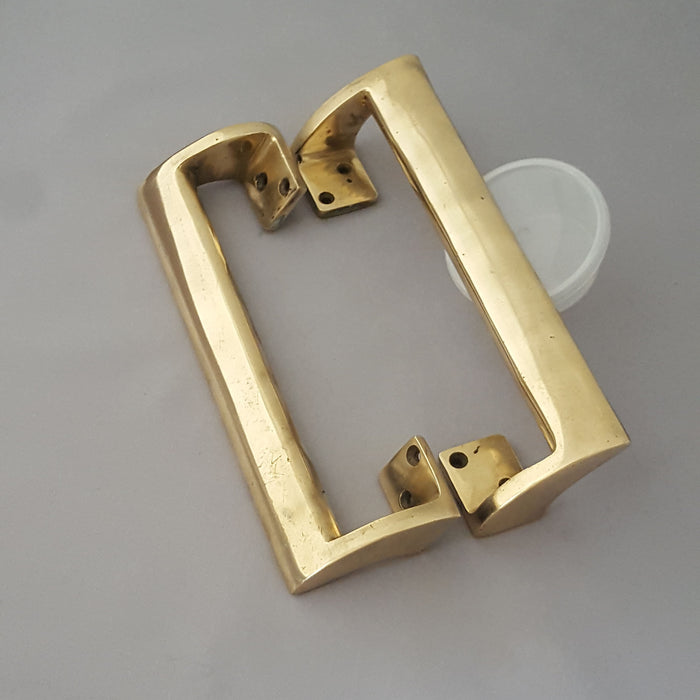Small Vintage Brass Pull Door Handles