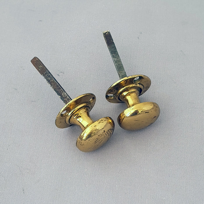 Pair Early 1900s Cupboard Knobs