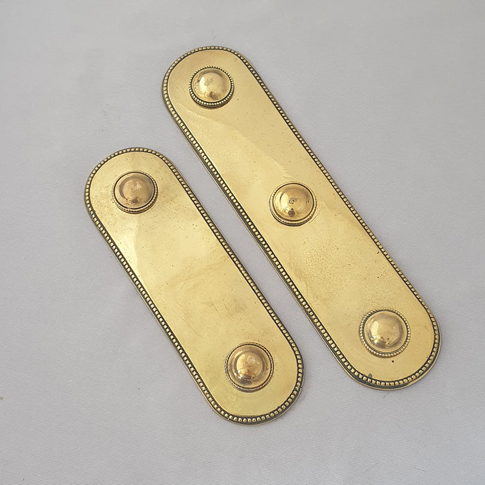 Pair 1920s Finger Plates