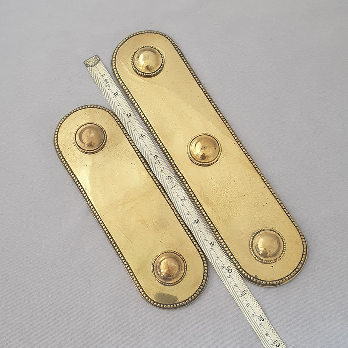 Pair 1920s Antique Finger Plates