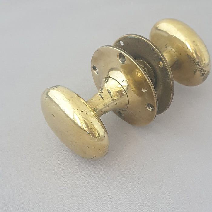 Antique Oval Edwardian Door Knobs