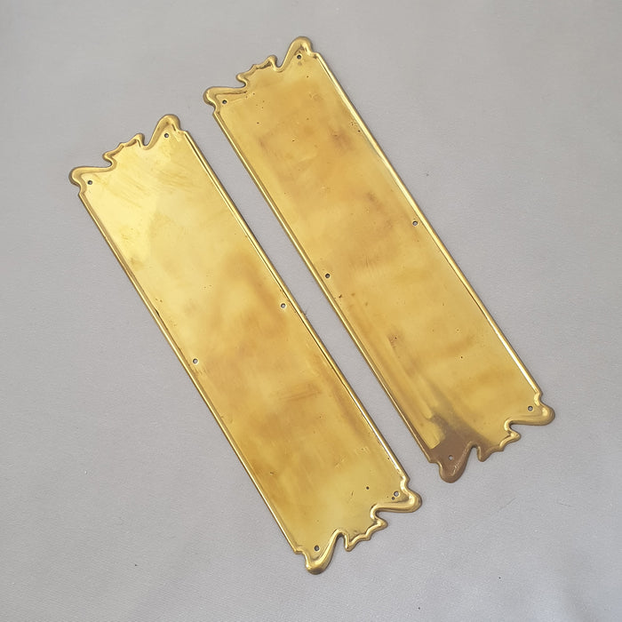 Pair Art Nouveau Finger Plates