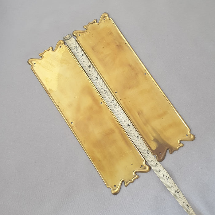 Pair Art Nouveau Antique Finger Plates