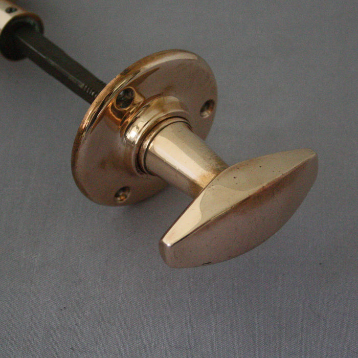 Antique Art Deco Rim Lock Door Knobs