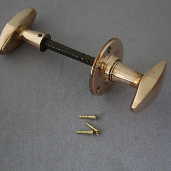 Art Deco Antique Rim Lock Door Knobs