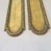 Antique Pair Early 1900s Cast Brass Finger Plates