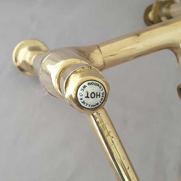 1920s Dent & Hellyer Tall Long Reach Elbow Mixer Taps