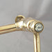 1920s Dent & Hellyer Tall Long Reach Elbow Brass Mixer Taps